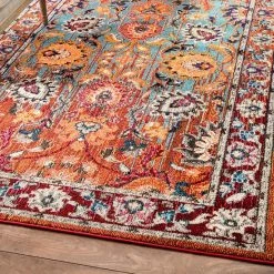 NuLOOM Casablanca Mallory Framed Floral Rug -nuLOOM Sales Store unnamed file 3829