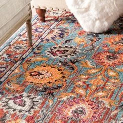 NuLOOM Casablanca Mallory Framed Floral Rug -nuLOOM Sales Store unnamed file 3831