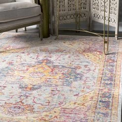 NuLOOM Malorie Vintage Medallion Rug - 4'3" X 6'6" -nuLOOM Sales Store unnamed file 3855