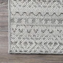 NuLOOM Hana Striped Geometric Indoor/Outdoor Area Rug Blue -nuLOOM Sales Store unnamed file 3870