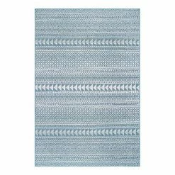 NuLOOM Hana Striped Geometric Indoor/Outdoor Area Rug Blue -nuLOOM Sales Store unnamed file 3871