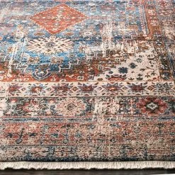 NuLOOM Farley Medallion Fringe Rug Rust -nuLOOM Sales Store unnamed file 3874