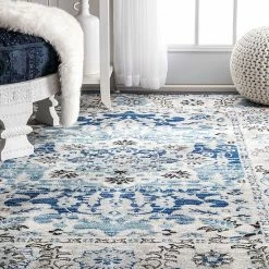 NuLOOM Tameika Framed Floral Rug -nuLOOM Sales Store unnamed file 3897