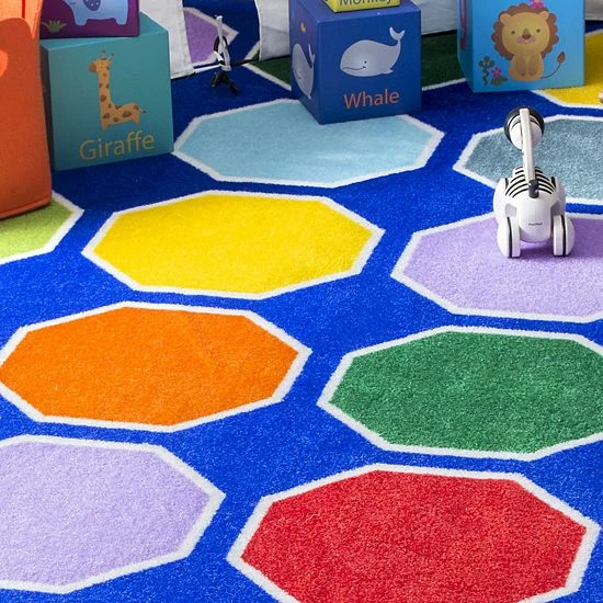NuLOOM Kecia Colorful Octagons Rug 5 NuLOOM Kecia Colorful Octagons Rug - Image 3