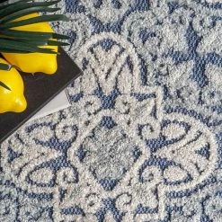 NuLOOM Macie Textured Snowflake Indoor/Outdoor Area Rug Gray -nuLOOM Sales Store unnamed file 3975