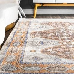 NuLOOM Vintage Hazel Mural Rug Orange 8 NuLOOM Vintage Hazel Mural Rug Orange -nuLOOM Sales Store unnamed file 4004