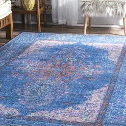 NuLOOM Apryl Medallion Framed Rug - 5' X 8' -nuLOOM Sales Store unnamed file 4014