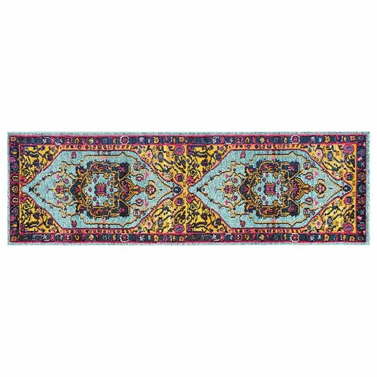 NuLOOM Casablanca Vintage Janella Framed Floral Rug 5 NuLOOM Casablanca Vintage Janella Framed Floral Rug - Image 3