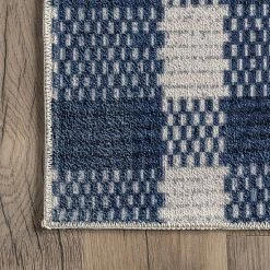 NuLOOM Rianne Machine Washable Plaid Farmhouse Area Rug -nuLOOM Sales Store unnamed file 4028