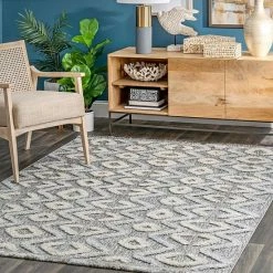 NuLOOM Giana Raised Chevron Trellis Area Rug Gray -nuLOOM Sales Store unnamed file 4043