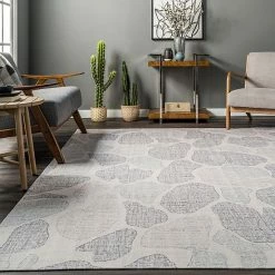 NuLOOM Gretta Abstract Stones Machine Washable Area Rug -nuLOOM Sales Store unnamed file 4090
