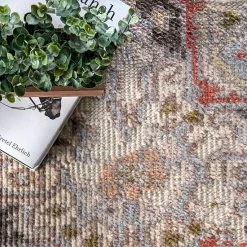 NuLOOM Maren Hand Knotted Castle Medallion Area Rug 9 NuLOOM Maren Hand Knotted Castle Medallion Area Rug -nuLOOM Sales Store unnamed file 4094