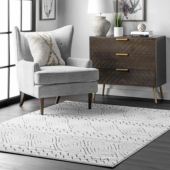 NuLOOM Bailee Soft Geometric Area Rug 4 NuLOOM Bailee Soft Geometric Area Rug - Image 2