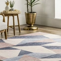 NuLOOM Laci Geometric Machine Washable Modern Area Rug -nuLOOM Sales Store unnamed file 4133