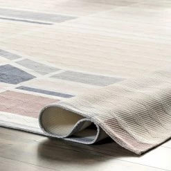 NuLOOM Dannie Modern Geometric Machine Washable Area Rug -nuLOOM Sales Store unnamed file 4136