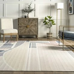 NuLOOM Dannie Modern Geometric Machine Washable Area Rug -nuLOOM Sales Store unnamed file 4138