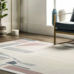 NuLOOM Dannie Modern Geometric Machine Washable Area Rug -nuLOOM Sales Store unnamed file 4139
