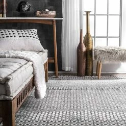 NuLOOM Ammie Distressed Geometric Rug - 8'6" X 11'6" -nuLOOM Sales Store unnamed file 4163