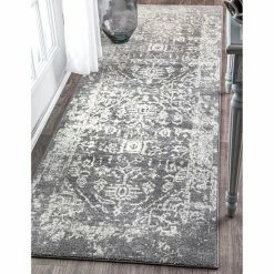 NuLOOM Bodrum Shaina Vintage Framed Tribal Rug Charcoal -nuLOOM Sales Store unnamed file 4194