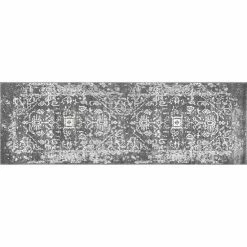 NuLOOM Bodrum Shaina Vintage Framed Tribal Rug Charcoal -nuLOOM Sales Store unnamed file 4196