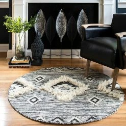 NuLOOM Savannah Moroccan Fringe Wool Rug Light Gray 24 NuLOOM Savannah Moroccan Fringe Wool Rug Light Gray -nuLOOM Sales Store unnamed file 422