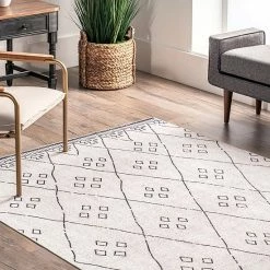 NuLOOM Sydney Machine Washable Diamond Trellis Area Rug -nuLOOM Sales Store unnamed file 4235