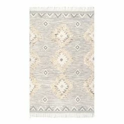 NuLOOM Savannah Moroccan Fringe Wool Rug Light Gray 26 NuLOOM Savannah Moroccan Fringe Wool Rug Light Gray -nuLOOM Sales Store unnamed file 424