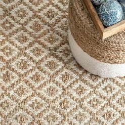 NuLOOM Keilani Striped Braided Jute Area Rug Off White 8 NuLOOM Keilani Striped Braided Jute Area Rug Off White -nuLOOM Sales Store unnamed file 4261