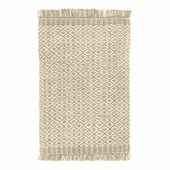 NuLOOM Keilani Striped Braided Jute Area Rug Off White 6 NuLOOM Keilani Striped Braided Jute Area Rug Off White - Image 4