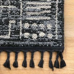 NuLOOM Tulia Vintage Geometric Tassel Area Rug Beige Khaki -nuLOOM Sales Store unnamed file 4265