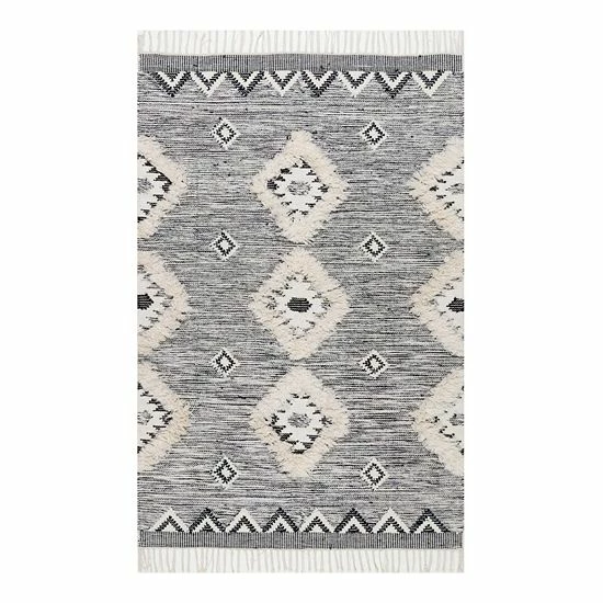 NuLOOM Savannah Moroccan Fringe Wool Rug Light Gray 16 NuLOOM Savannah Moroccan Fringe Wool Rug Light Gray - Image 14