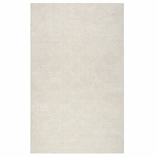 NuLOOM Wilhelmina Gray Trellis Rug Cream 3 NuLOOM Wilhelmina Gray Trellis Rug Cream