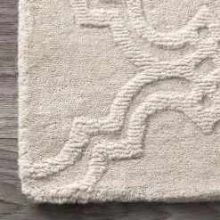 NuLOOM Wilhelmina Gray Trellis Rug Cream 9 NuLOOM Wilhelmina Gray Trellis Rug Cream -nuLOOM Sales Store unnamed file 4286