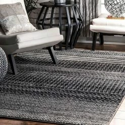 NuLOOM Nova Stripes Rug Dark Gray -nuLOOM Sales Store unnamed file 438