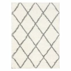 NuLOOM Diamond Geometric Lattice Shag Rug Ash 13 NuLOOM Diamond Geometric Lattice Shag Rug Ash -nuLOOM Sales Store unnamed file 454