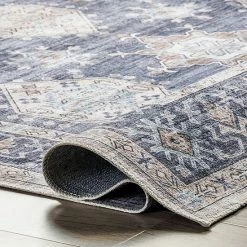 NuLOOM Finley Machine Washable Vintage Distressed Area Rug Gray -nuLOOM Sales Store unnamed file 460