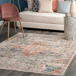 NuLOOM Janessa Croix Medallion Area Rug Beige -nuLOOM Sales Store unnamed file 480