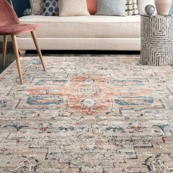 NuLOOM Janessa Croix Medallion Area Rug Beige -nuLOOM Sales Store unnamed file 482