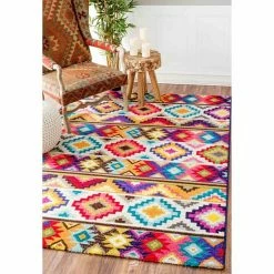 Alternative view of NuLOOM Carnival Lizmar Retro Geometric Rug