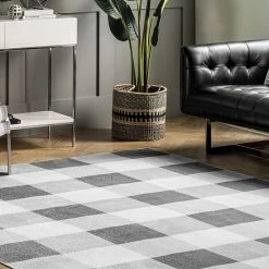 NuLOOM Lucy Machine Washable Farmhouse Buffalo Plaid Area Rug -nuLOOM Sales Store unnamed file 506