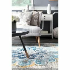 NuLOOM Bodrum Kiyoko Vintage Floral Rug Blue -nuLOOM Sales Store unnamed file 522