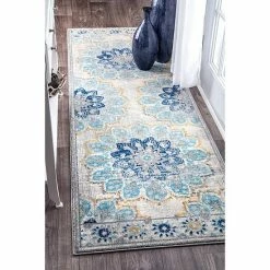 NuLOOM Bodrum Kiyoko Vintage Floral Rug Blue -nuLOOM Sales Store unnamed file 524