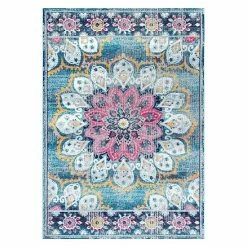 NuLOOM Bodrum Kiyoko Vintage Floral Rug Blue -nuLOOM Sales Store unnamed file 525