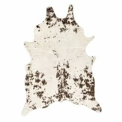 NuLOOM Marcia Machine Washable Faux Cowhide Area Rug Black -nuLOOM Sales Store unnamed file 537