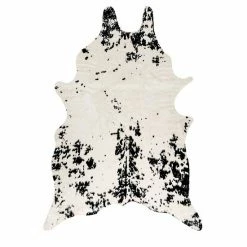 NuLOOM Marcia Machine Washable Faux Cowhide Area Rug Black -nuLOOM Sales Store unnamed file 538