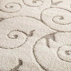 NuLOOM Maisha Scroll Shag Rug Cream -nuLOOM Sales Store unnamed file 552