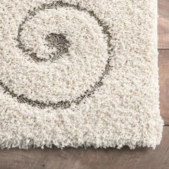 NuLOOM Maisha Scroll Shag Rug Cream -nuLOOM Sales Store unnamed file 553