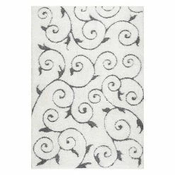 NuLOOM Maisha Scroll Shag Rug Cream -nuLOOM Sales Store unnamed file 554