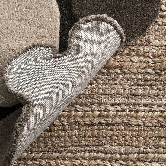 NuLOOM Pebbles Geometric Wool Rug Brown 5 NuLOOM Pebbles Geometric Wool Rug Brown - Image 3