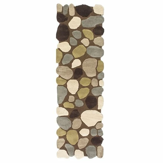 NuLOOM Pebbles Geometric Wool Rug Brown 8 NuLOOM Pebbles Geometric Wool Rug Brown - Image 6
